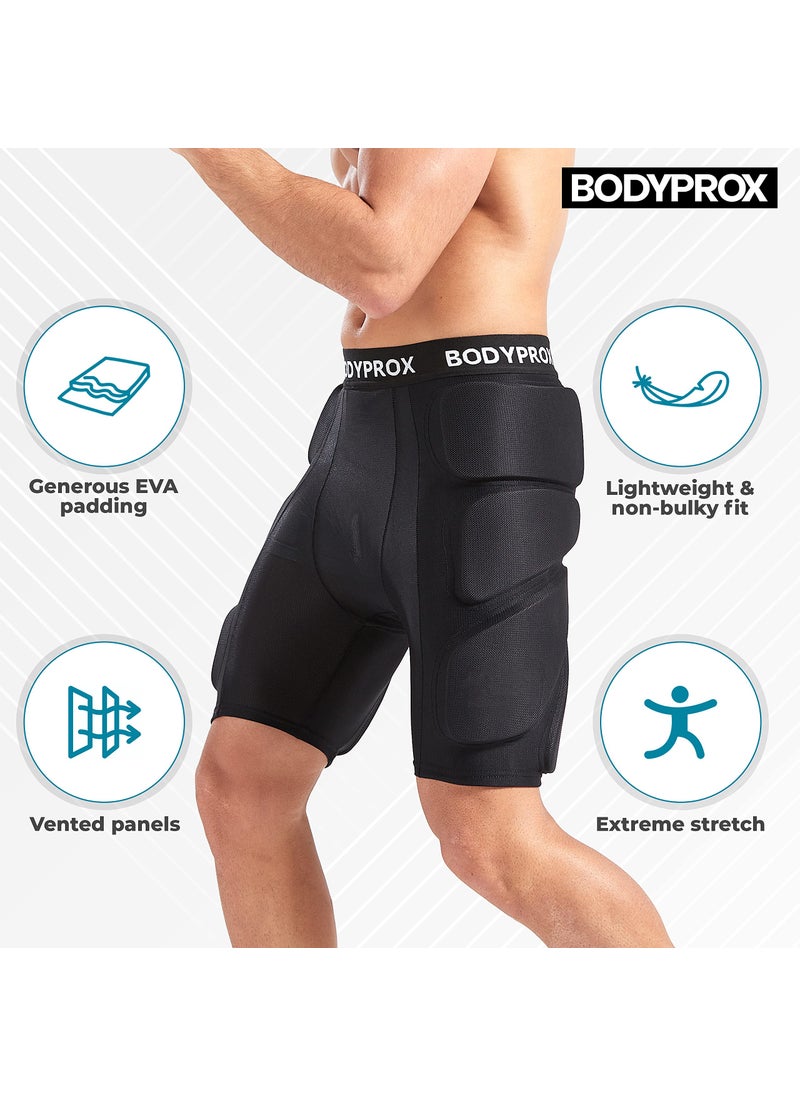 Bodyprox Bodyprox Protective Skating Shorts (Extra Small) Black  - Image 3