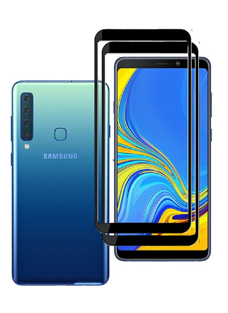 AINA 2 Pieces Tempered Glass Screen Protector 5D Designed For Samsung Galaxy A9 (2018) Full Glue Edge to Edge Full Screen Coverage And Bubble Free - Image 1