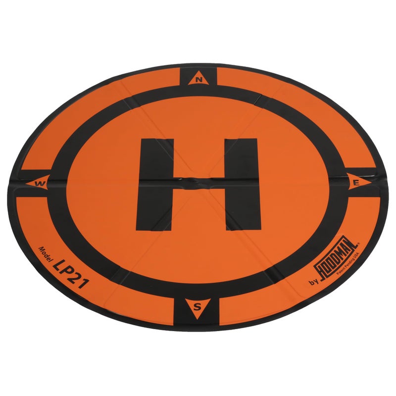 Hoodman Weighted Trifold UAV Drone Landing Pad LP21 fits Mini 4 Pro mini 3 pro mavic and spark Durable No Stakes Required collapses to one sixth of deployed size - Image 2