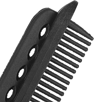 Filfeel Hair Straightening Comb 3Pcs Flat Iron Comb V Shaped Hair Styling Comb Hair Brush for Salon Home Travel Heat Resistant Black  - Image 5