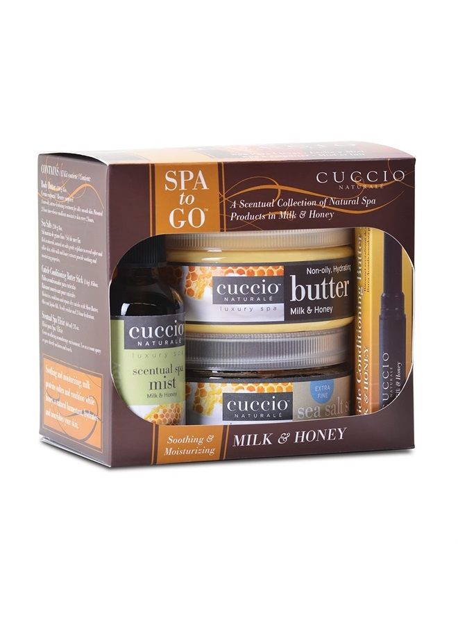 4 Piece Spa To Go Kit, Milk and Honey