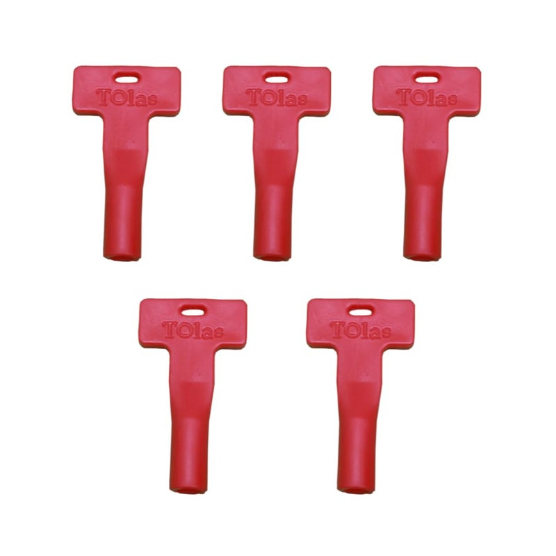 Tolas Door Key Universal Triangular T Shape Elevator Door Opening Key Otis KONE Schindler Thyssenkrupp Pack of 5  - Image 1