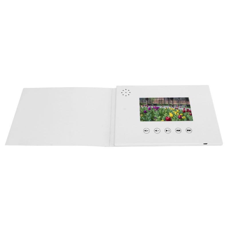 Video Greeting Card 7 Inch HD Video Playback - Exquisite Fashionable Video Brochure for Festival Celebrations Corporate Advertising Wedding Gifts - Image 2