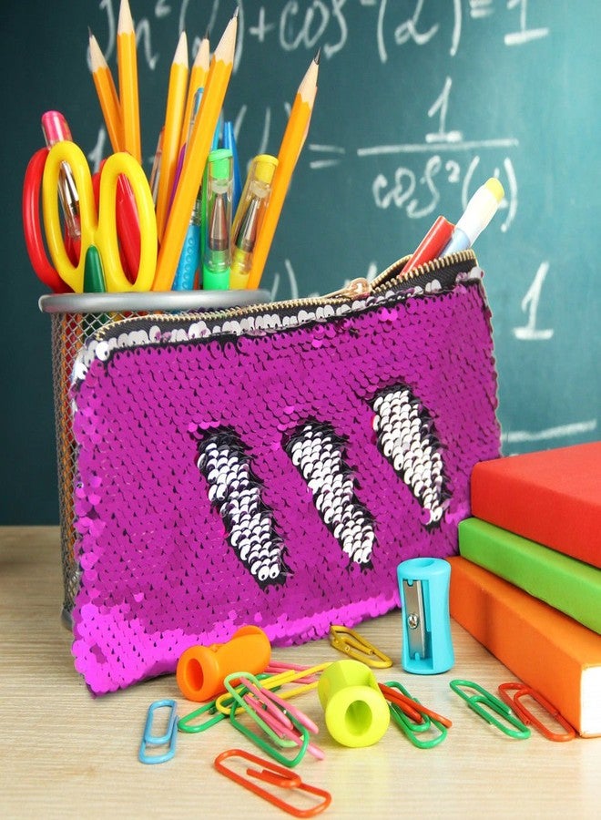 BOXO Mermaid Pouch For Girls, Makeup Pouch For Womens, Makeup Purse For Womens, Pink, Pack Of 1 - Image 2