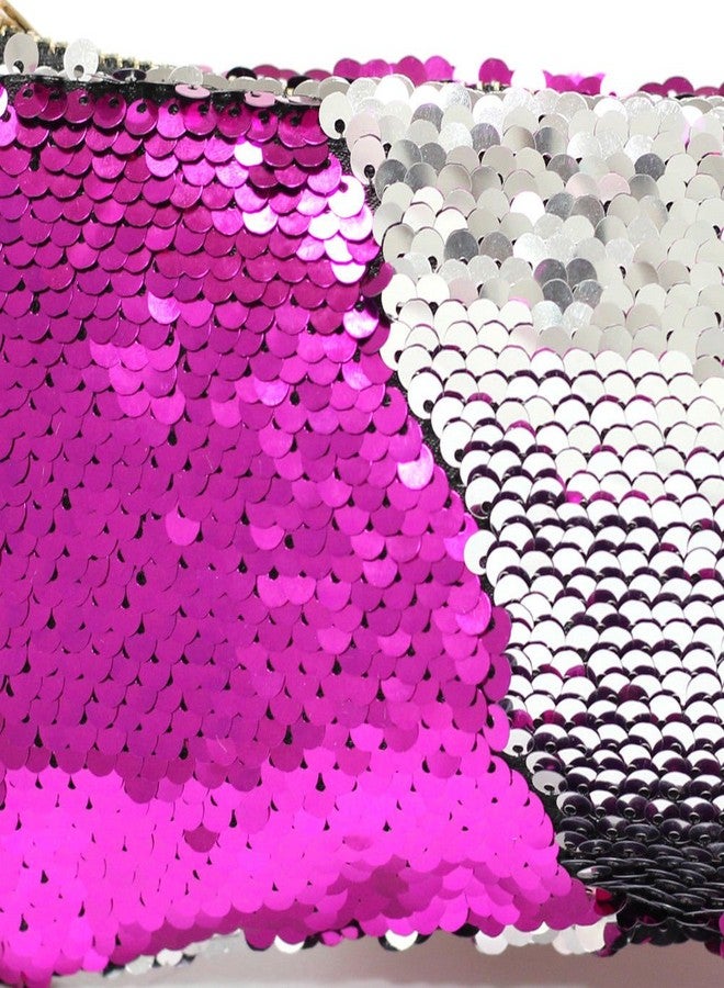 BOXO Mermaid Pouch For Girls, Makeup Pouch For Womens, Makeup Purse For Womens, Pink, Pack Of 1 - Image 4