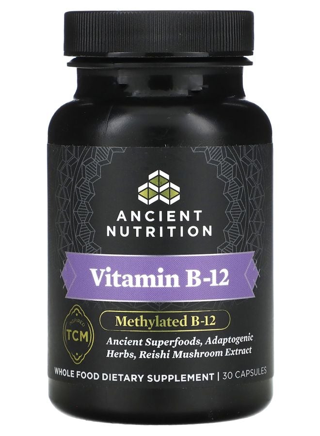 Ancient Nutrition Vitamin B-12 30 Capsules