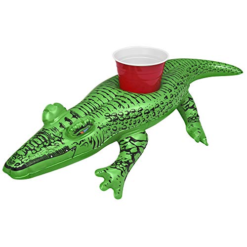 GoFloats Inflatable Pool and Hot Tub Drink Holders 3 Pack Choose Unicorn Flamingo Palm Tree and More - Image 1