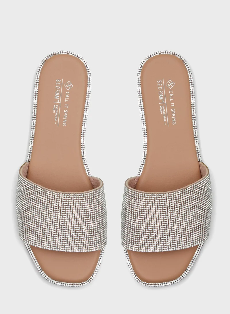 CALL IT SPRING Shimmerr Flat Sandals