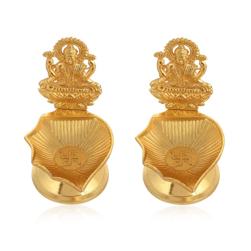 JAIPUR ACE JAIPUR ACE Brass Kuber Lamp Gaja Lakshmi Diya 2  - Image 2