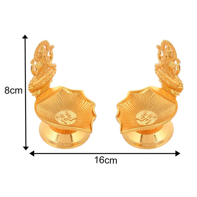 JAIPUR ACE JAIPUR ACE Brass Kuber Lamp Gaja Lakshmi Diya 2  - Image 3