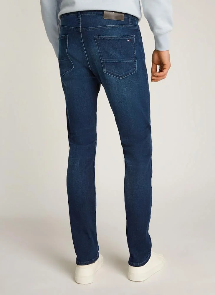 تومي هيلفيغر Core Bleecker Straight Fit Rinse Wash Jeans