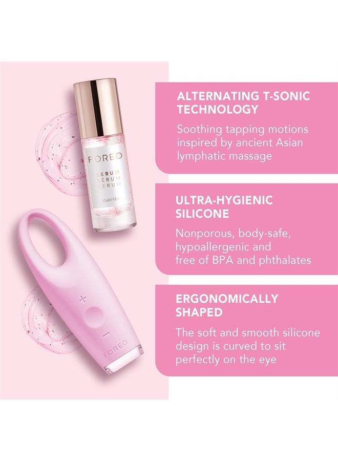 FOREO IRIS Eye Massager Dark Circle Remover & Eyebag Remover Eye Depuffer Anti Aging Increases Absorption of Eye Mask Essences| Waterproof 2-year Warranty Pearl Pink - Image 2
