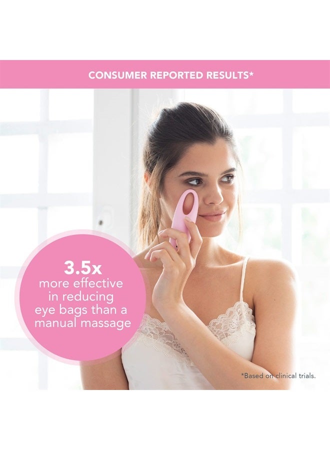 FOREO IRIS Eye Massager Dark Circle Remover & Eyebag Remover Eye Depuffer Anti Aging Increases Absorption of Eye Mask Essences| Waterproof 2-year Warranty Pearl Pink - Image 3