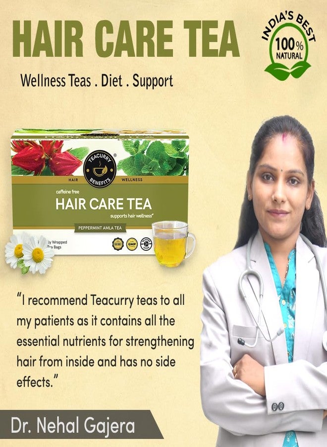 TEACURRY Hair Care Tea (2 Months Pack, 200 Grams Loose with Infuser) - Helps with Hair Repair & Strength - Hair Care Tea - Image 3