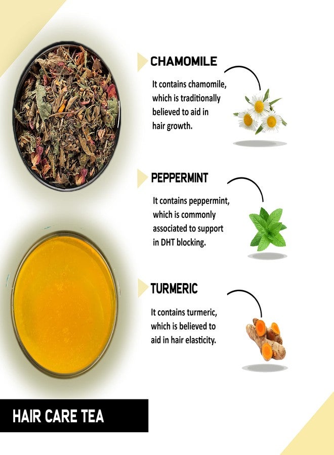 TEACURRY Hair Care Tea (2 Months Pack, 200 Grams Loose with Infuser) - Helps with Hair Repair & Strength - Hair Care Tea - Image 1