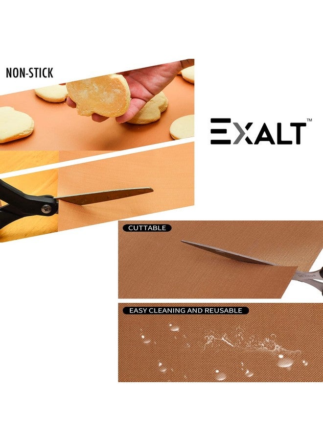 EXALT Silicone Baking Mat Roti Making Sheet Obbattu Sheet Holige Sheet Reusable Heat Resistant Baking Mat Chappathi Puran Poli Rolling Mat - Pack of 4 - Image 4
