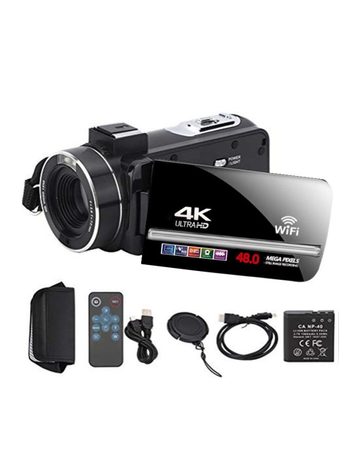 Generic The Version Of HD Camera DV-Z8 Machine HD Digital Camera 24 Million Pixels HD 1080P-Body Color:Upgraded 4K Wifi English Black  - Image 1