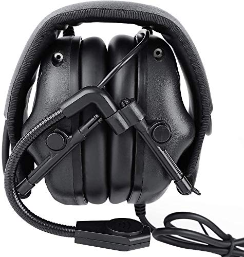 ATAIRSOFT Tactical Headset Wargame Hunting Headphone Without Noise Cancellation Function (Black) - Image 5