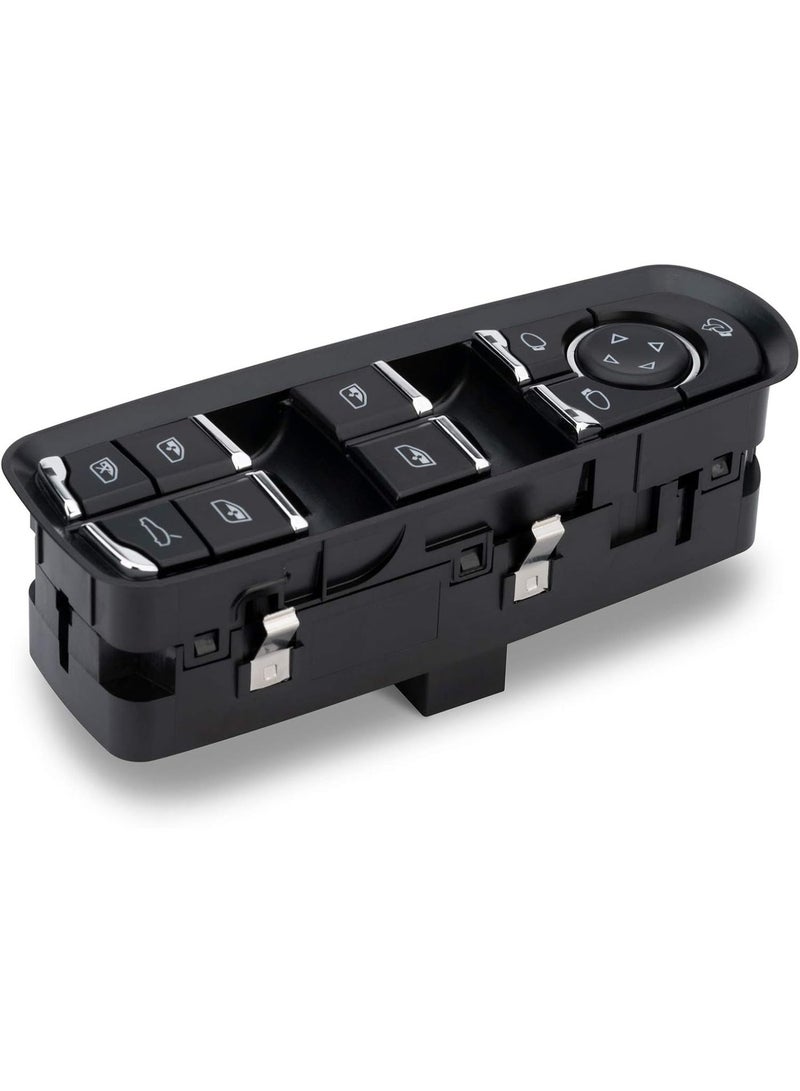 jaexest Front Driver Side Power Window Switch Panel, Master Door Window Control Switch Lifter Button Compatible with Porsche Cayenne 2011-2014 Panamera 2010-2015 (Replaces 7PP959858RDML) - Image 1