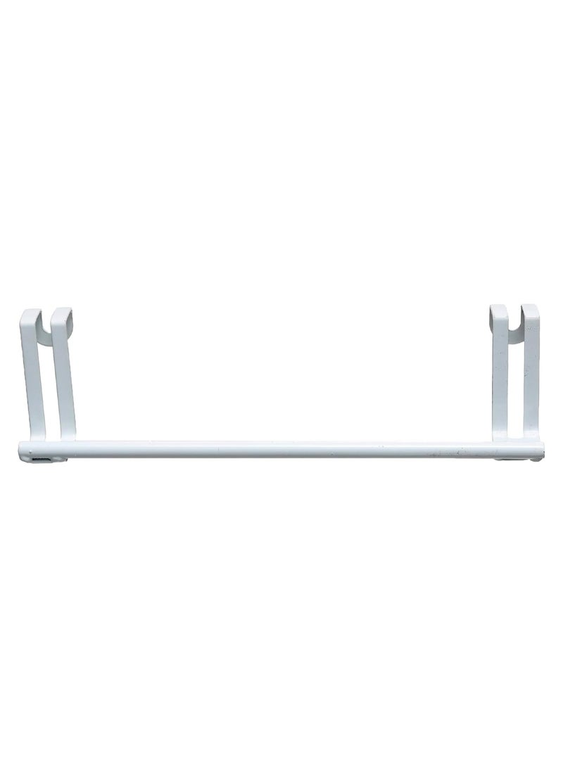 Metal Kitchen Towel Holder 7x28cm - White  - Image 1