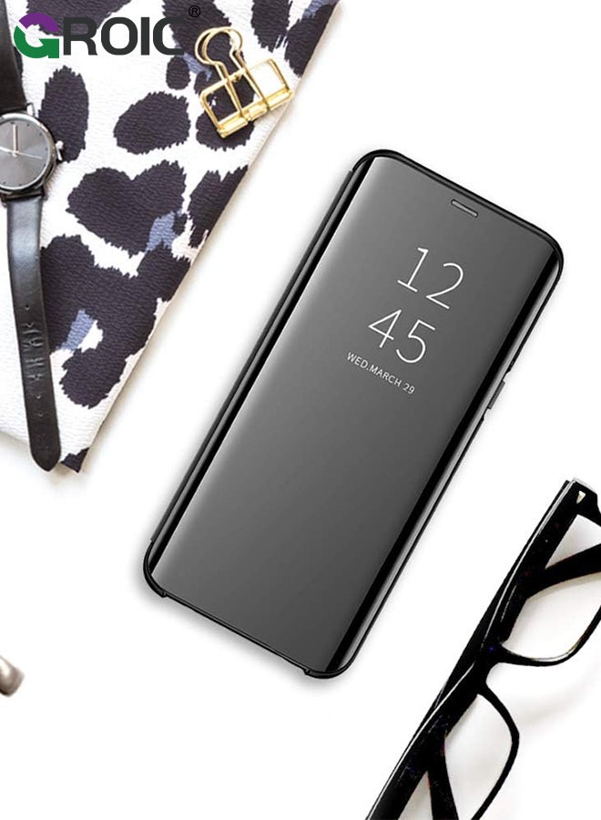 GROIC For Samsung Galaxy S24 Plus Case,View Smart Window Case,Business Mirror Design Full Protective Phone Shell,Kickstand Flip Phone Cover for Samsung Galaxy S24 Plus 6.6'' - Image 2