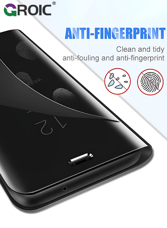 GROIC For Samsung Galaxy S24 Plus Case,View Smart Window Case,Business Mirror Design Full Protective Phone Shell,Kickstand Flip Phone Cover for Samsung Galaxy S24 Plus 6.6'' - Image 5