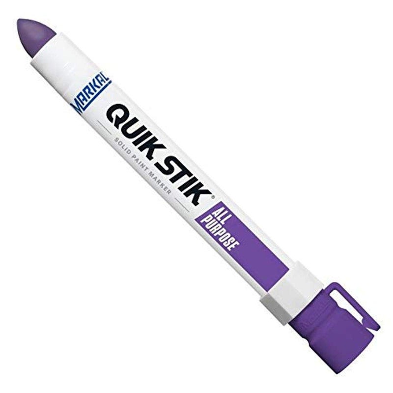 Markal 61073 Quik Stik Twist LongLasting Solid Paint Marker Purple Pack of 12