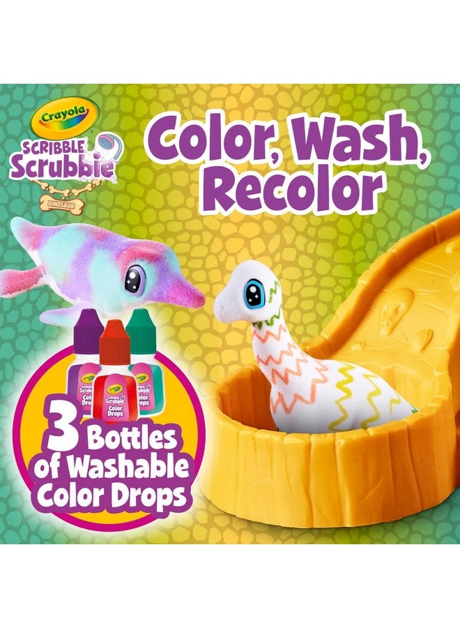 كرايولا زلاجة مائية على شكل ديناصور من Scribble Scrubbie Pets، ألعاب ديناصورات للأطفال، لعبة العناية بالحيوانات الأليفة، للأولاد والبنات، من سن 3 سنوات فما فوق - Image 5