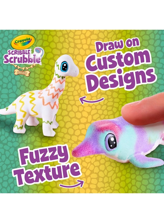 كرايولا زلاجة مائية على شكل ديناصور من Scribble Scrubbie Pets، ألعاب ديناصورات للأطفال، لعبة العناية بالحيوانات الأليفة، للأولاد والبنات، من سن 3 سنوات فما فوق - Image 2