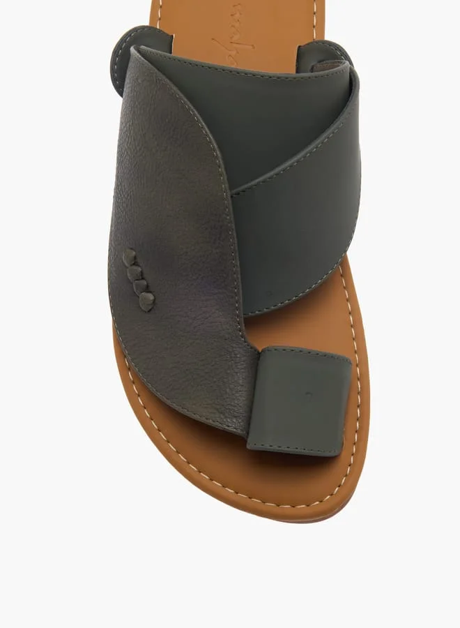 Al Waha Men's Textured Slip-On Arabic Sandals