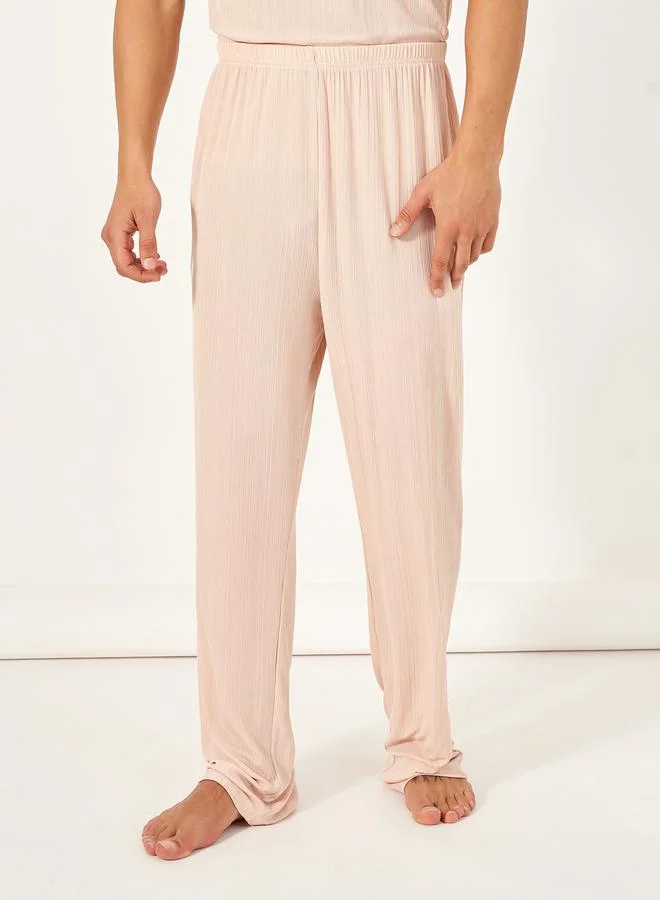 Styli Knitted Textured Tank & Pyjama Set