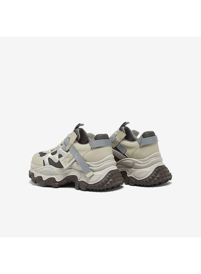 Basto 26 Spring Dad Sneakers Fashion Thick Sole Height Increasing Women's Casual Shoes B6091am6 Gray/light Gold Size 39 - Image 2