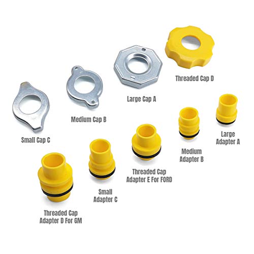 Thorstone No Spill Coolant Funnel Kit - Spill Free Radiator Coolant Filling Funnel with Adapters for Universal Vehicles - Image 3
