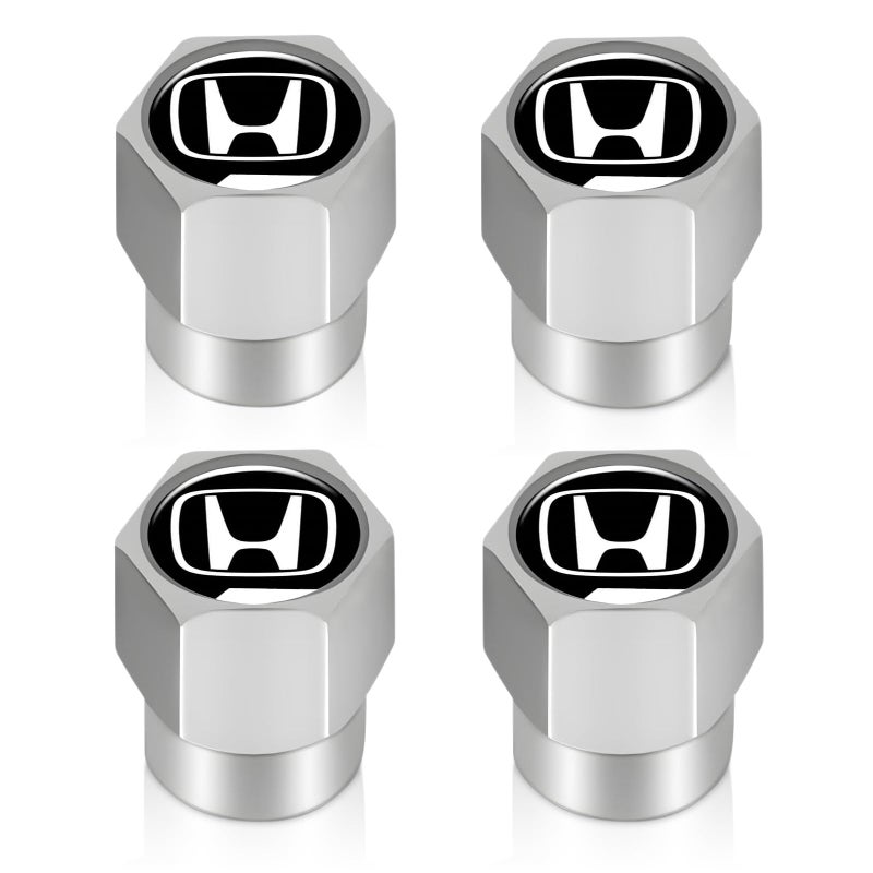 XIGRALUCK Tire Valve Stem Cap for Honda Metal Tire Stem Cover with Belt ORing Air caps Sports Accessories 4 Pack - Image 3