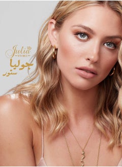 Julia Store 18K Gold Plated Large Thick Big Hoop Earrings  - Image 2