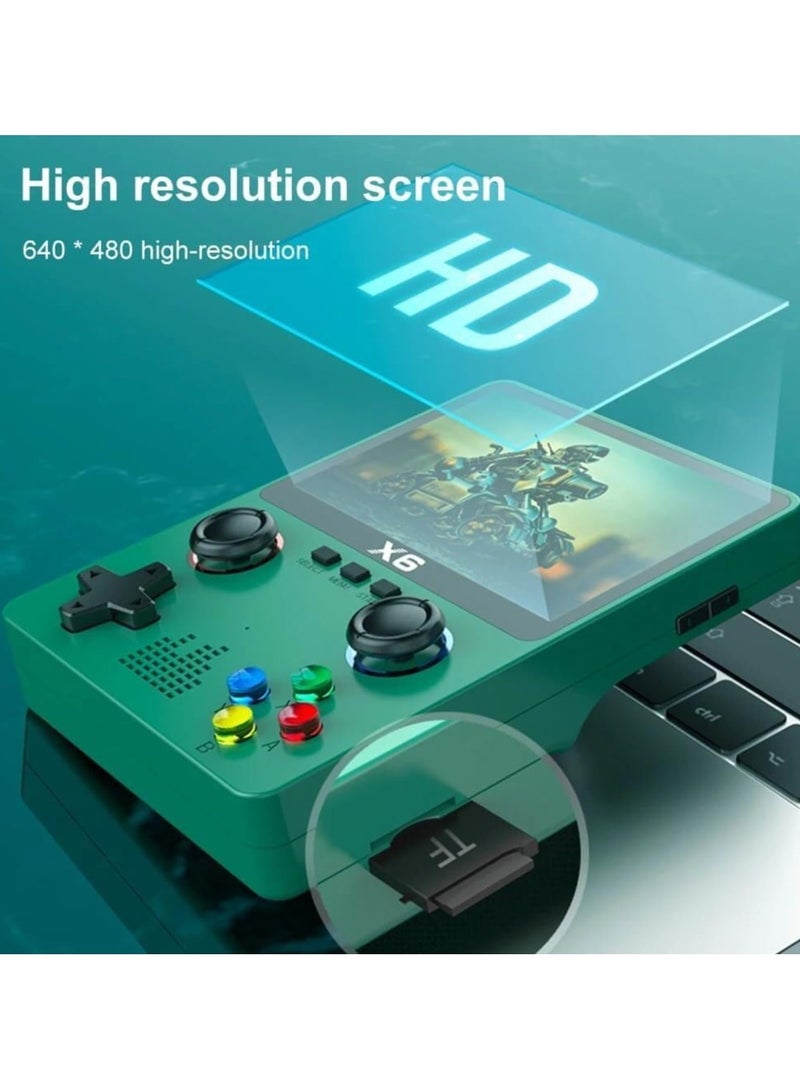 X6 Retro Handheld Game Console – 640x480 HD Screen, 10,000+ Classic Games, TV Output, Portable Gaming System  - Image 2