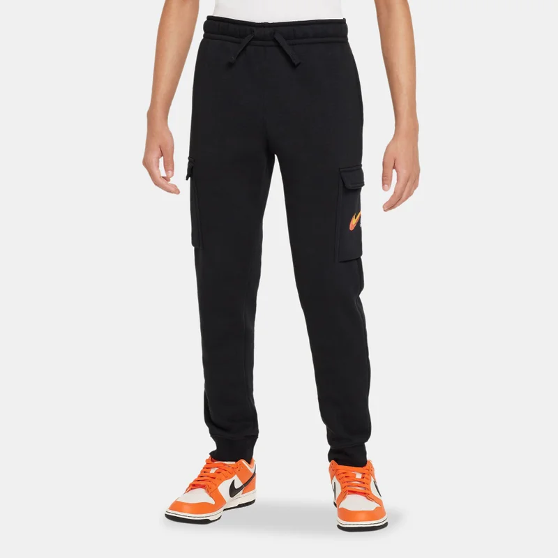 Nike Kids' Sportswear Fleece Graphic Cargo Trousers