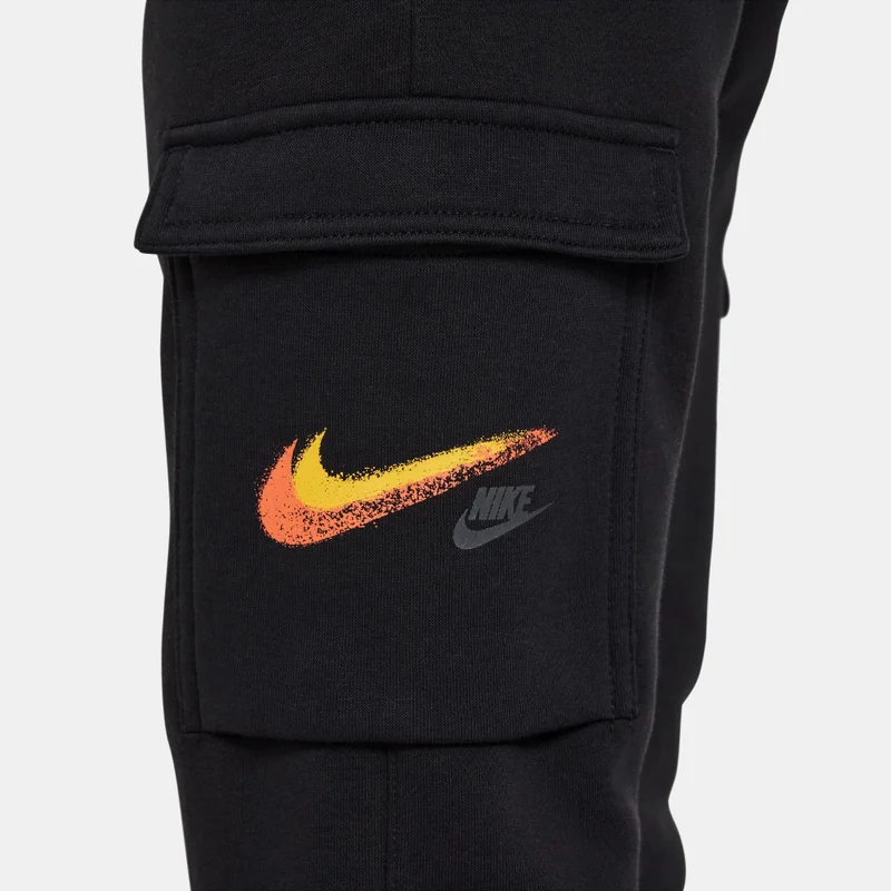 Nike Kids' Sportswear Fleece Graphic Cargo Trousers