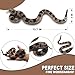 Upitry Rubber Snakes Fake Snake Rattlesnake Realistic Keep Birds Away Prank Life Size Toy That Look Real Garden Plastic Scare Birds Christmas Toys - Image 2