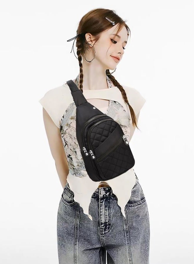 AOSTIHOT Crossbody Small Sling Backpack Sling Bag for Women Men, Chest Bag Daypack Crossbody for Travel Sport Running Hiking - Image 2