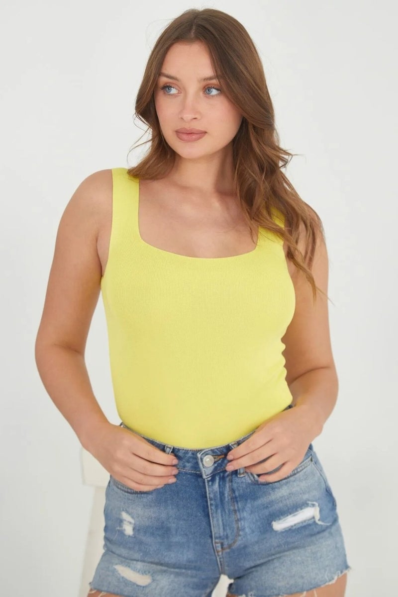 Işılda Fashion Women's Square Neck Knitted Blouse  - Image 1