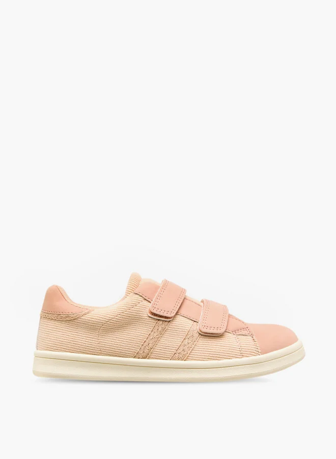 Little Missy Panelled Sneakers with Hook and Loop Closure