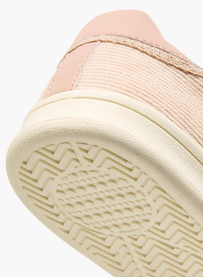 Little Missy Panelled Sneakers with Hook and Loop Closure