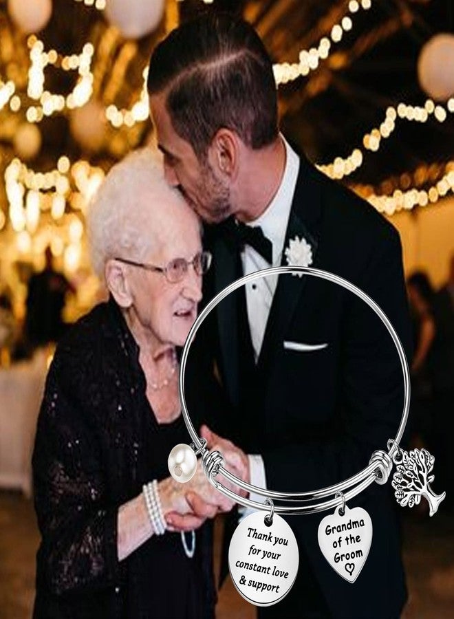 PLITI Grandma Of The Groom Bracelet Grandmother Gift From Grandson Thank You For Your Constant Love & Support Jewelry (Grandma Groom bg) - Image 3
