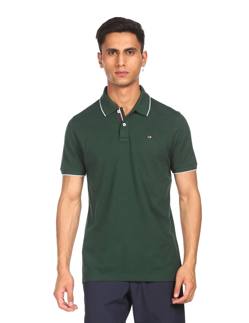 Tipped Pique Polo Shirt