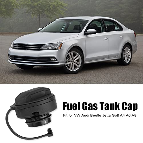 Estink Fuel Gas, Black ABS Fuel Gas Cover Fuel Assembly 1J0201553A Replacement Fit for RS6 S6 S8 - Image 2