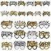 Harrycle 48 Pcs Happy New Year Party Favor 2026 Eyeglasses Headband Tiara Black Gold New Year Eve Party Supplies DecorationNovel Style - Image 2