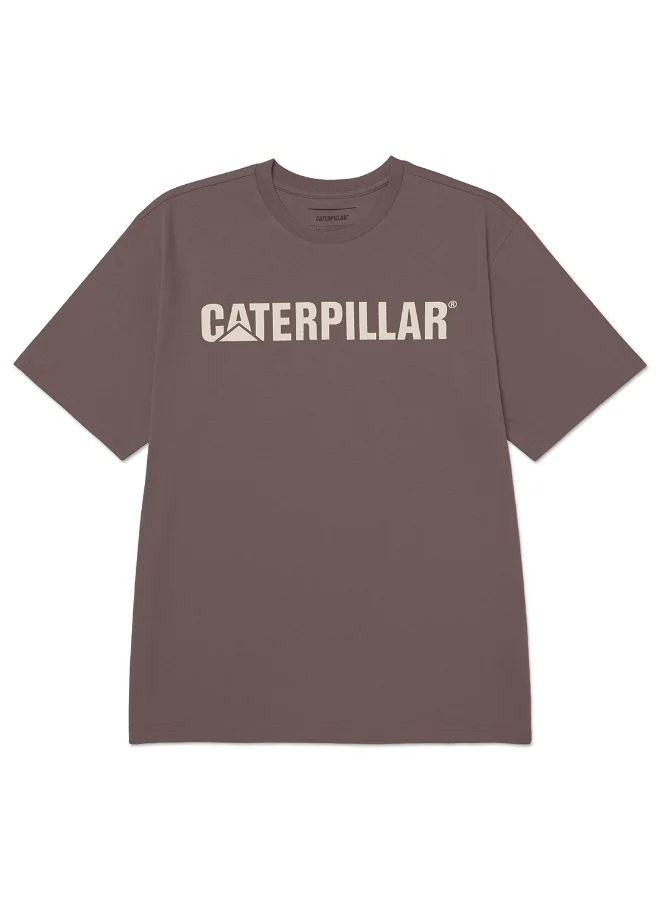 Caterpillar CAT Men’s Logo Tee – 60% Cotton 40% Recycled Polyester – Soft Jersey – Classic Caterpillar Chest Print
