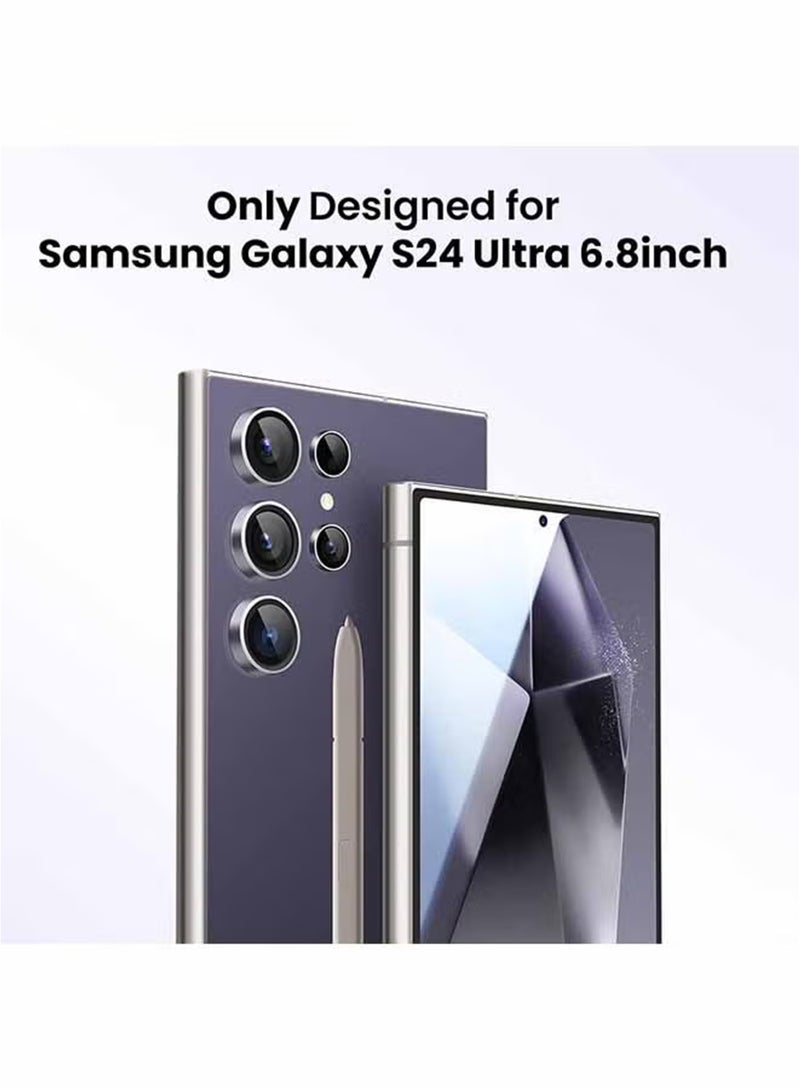 Waldic Samsung Galaxy S24 Ultra Screen Protector | Tempered Glass Compatible with Samsung Galaxy S24 Ultra | Screen Protector Full HD Quality Tempered Glass Anti-Scratch Edge to Edge Coverage with Easy Installation Kit - Black - Image 5