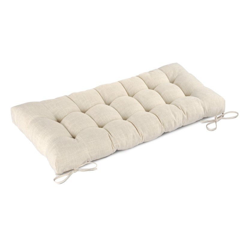 FlyGulls Bench Cushion for Indoor Furniture 48x19 inch Rectangle Bench Seat Cushion for Bay Window Entryway Bench Thick Textured Chair Cushion with Non-Slip Backing 1 Pack, Beige - Image 1